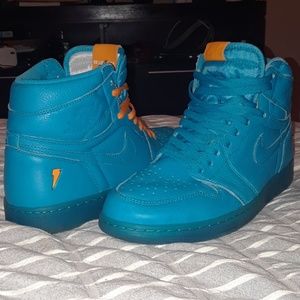 BE LIKE MIKE "Blue Lagoon" Air Jordan 1 Sz11